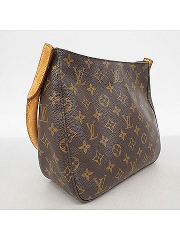 Louis Vuitton Louis Vuitton Monogram Looping MM Shoulder Bag M51146 Brown Women's (view 2)