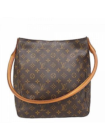 Louis Vuitton Louis Vuitton Monogram Looping GM Shoulder Bag M51145 Brown Women's (view 1)