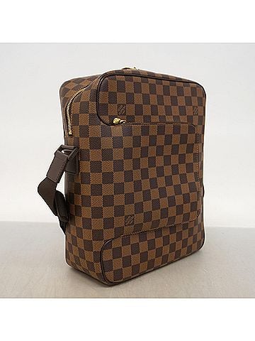 Louis Vuitton Louis Vuitton Damier Olaf MM Shoulder Bag N41441 Ebene Women's (view 2)