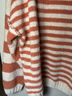 Easel 100% Acrylic Stripes Orange White Pullover Sweater Size M - photo 6