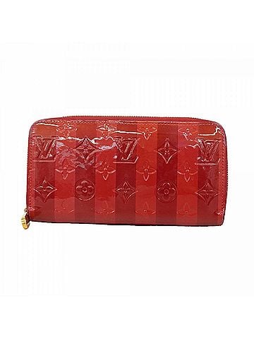 Louis Vuitton Louis Vuitton Vernis Zippy Wallet M91718 Pomme d'Amour Rayures Women's Long P2883710 (view 1)