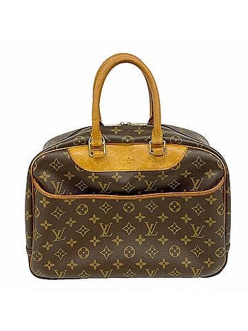 Louis Vuitton Louis Vuitton Monogram Deauville Handbag M47270 Brown Women's P2883369 (view 1)