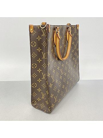 Louis Vuitton Louis Vuitton Monogram Sac Plat PM Handbag M45848 Brown 2-way bag for women P2881651 (view 2)