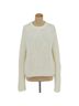 Vince. Chevron-herringbone White Ivory Pullover Sweater Size L - photo 1