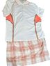 Izod Golf Plaid White Tan Active Skort Size 10 - photo 1