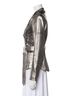 Veronica Beard 100% Leather Solid Silver Leather Jacket Size 4 - photo 6