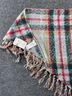 Free People 100% Polyester Plaid Multi Color Scarf One size - photo 9