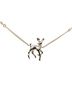 Chanel 100% Metal Silver Toned Chanel Coco Mark Bambi VIP Limited Year's Gift Chain Pendant Necklace Silver Metal Rhinestone Faux Pearl Women's CHANEL One size - photo 2