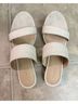 Pashion Solid Ivory Sandals Size 8 1/2 - photo 4