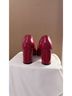 J.Crew Red Heels Size 5 1/2 - photo 3