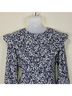 Mirth Floral Blue White Long Sleeve Blouse Size L - photo 4