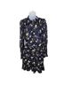 Veronica Beard 100% Silk Floral Black Cocktail Dress Size XS - photo 1