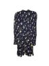 Veronica Beard 100% Silk Floral Black Cocktail Dress Size XS - photo 2