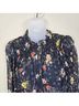 Veronica Beard 100% Silk Floral Black Cocktail Dress Size XS - photo 4