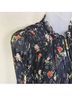 Veronica Beard 100% Silk Floral Black Cocktail Dress Size XS - photo 5
