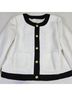 J.Crew 100% Polyester Solid Black White Blazer Size 12 - photo 7