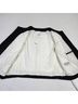 J.Crew 100% Polyester Solid Black White Blazer Size 12 - photo 8