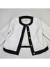 J.Crew 100% Polyester Solid Black White Blazer Size 12 - photo 12