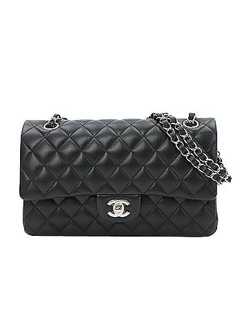 Chanel Chanel Matelasse 25 Chain Shoulder Handbag, Lambskin, Black, A01112, Silver Hardware (view 1)