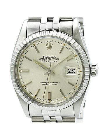 Rolex ROLEX Datejust 18K White Gold Steel Automatic Mens Watch 16030 Polished (view 1)