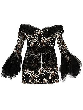 alice mccall black floral dress ALICE MCCALL FLORAL PRINT MESH MINI DRESS AU 8 UK 8