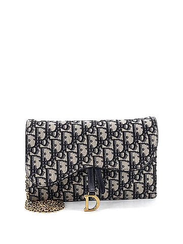 Christian Dior Saddle Pouch Wallet on Chain Oblique Canvas (view 1)