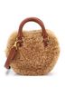 Céline 100% Shearling Brown Heart Bag Shearling with Leather Medium One size - photo 1
