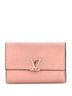 Louis Vuitton 100% Leather Pink Capucines Wallet Leather Compact One size - photo 1