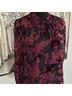 Evereve 54% Nylon 46% Rayon 100% Polyester Floral Black Purple Long Sleeve Blouse Size XS - photo 13