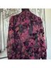 Evereve 54% Nylon 46% Rayon 100% Polyester Floral Black Purple Long Sleeve Blouse Size XS - photo 9