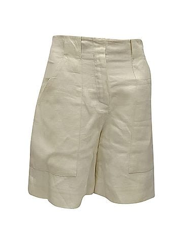 Loro Piana Loro Piana Shorts in Beige Linen (view 1)
