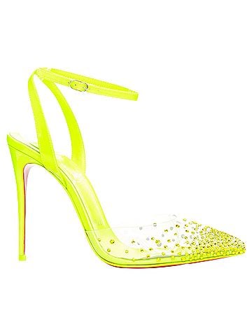 Christian Louboutin Christian Louboutin Spikaqueen 100 yellow Pvc strass degrade pump EU36.5 US6.5 (view 1)
