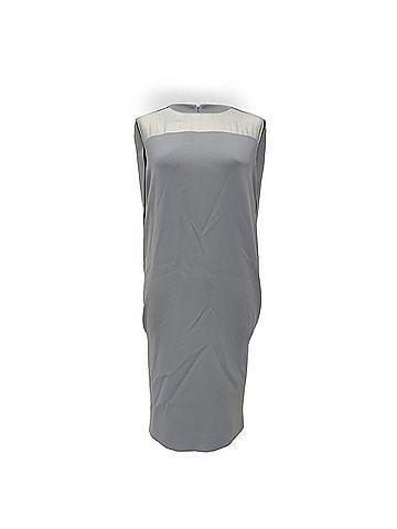 Max Mara Max Mara Sospiro Cape Shift Dress In Light Blue Triacetate (view 1)