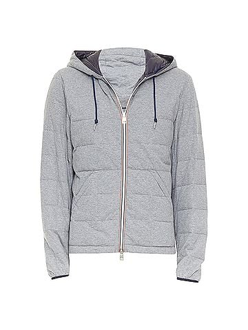 Moncler MONCLER Leford Giubbotto Norme Afnor G32-003 grey cotton padded jacket Sz.3 L (view 1)