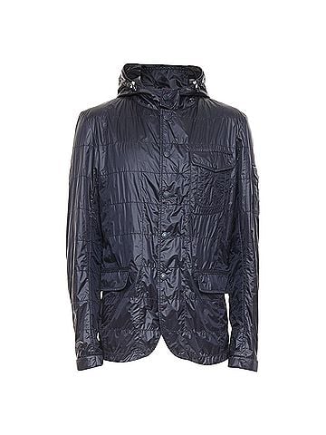 Moncler MONCLER Sauldre Giubbotto navy nylon lightweight quilted field jacket Sz.4 XL (view 1)