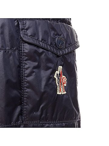 Moncler MONCLER Sauldre Giubbotto navy nylon lightweight quilted field jacket Sz.4 XL (view 2)