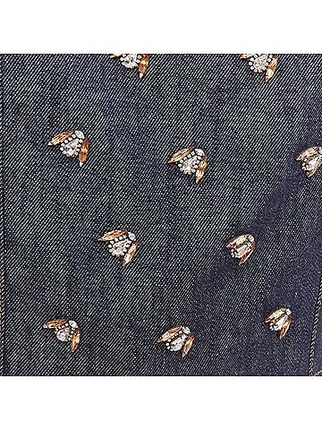 Christian Dior CHRISTIAN DIOR indigo blue denim glass metal bead embellished midi skirt FR36 S (view 2)