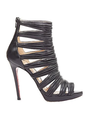 Christian Louboutin Christian Louboutin Tinazata 120 black strappy caged gladiator sandals EU37.5 (view 1)