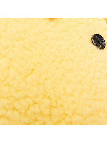 Prada PRADA 2021 Raf Simons Runway pastel yellow wool boucle long oversize coat IT42 M (view 2)
