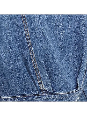 Dries Van Noten DRIES VAN NOTEN 2017 blue washed distressed 3/4 sleeve crop denim jacket FR38 M (view 2)