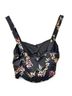 Olivaceous Floral Black Pink Tank Top Size S - photo 5
