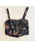 Olivaceous Floral Black Pink Tank Top Size S - photo 3