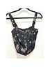 Olivaceous Floral Black Pink Tank Top Size S - photo 4