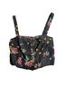 Olivaceous Floral Black Pink Tank Top Size S - photo 1