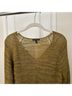 Eileen Fisher Gold Green Yellow Pullover Sweater Size L - photo 5