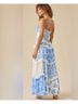 Altar'd State Floral Blue White Casual Dress Size large
 - photo 4