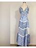 Altar'd State Floral Blue White Casual Dress Size large
 - photo 5