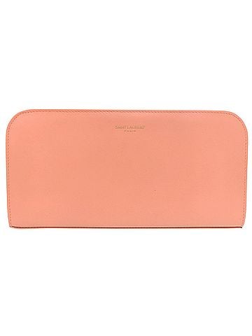Yves Saint Laurent Yves Saint Laurent Excellent condition Saint Laurent Paris round zipper wallet 326599 534563 Calfskin Salmon Pink 1253SAINT LAURENT PARIS (view 1)