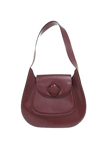 Cartier Excellent condition Cartier Must Line leather burgundy one-shoulder bag 0673CARTIER (view 1)