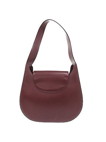 Cartier Excellent condition Cartier Must Line leather burgundy one-shoulder bag 0673CARTIER (view 2)